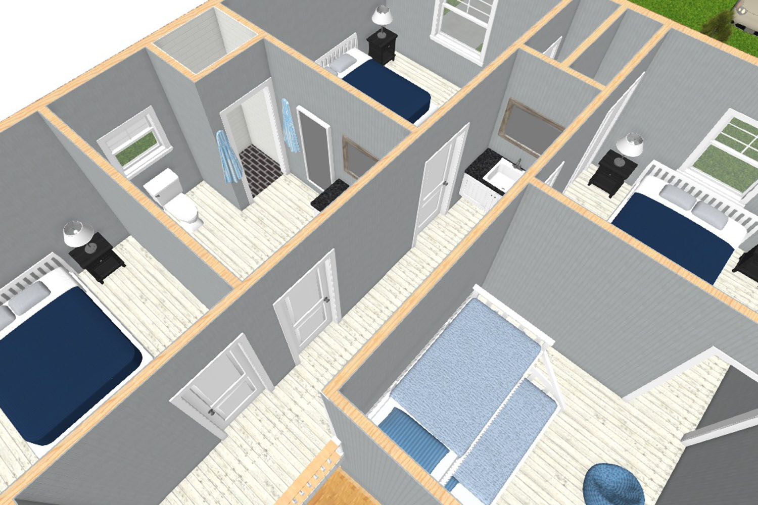 Overhead View - Cabin 15 - 2nd Level